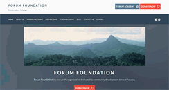 Desktop Screenshot of forum-foundation.org