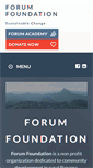 Mobile Screenshot of forum-foundation.org